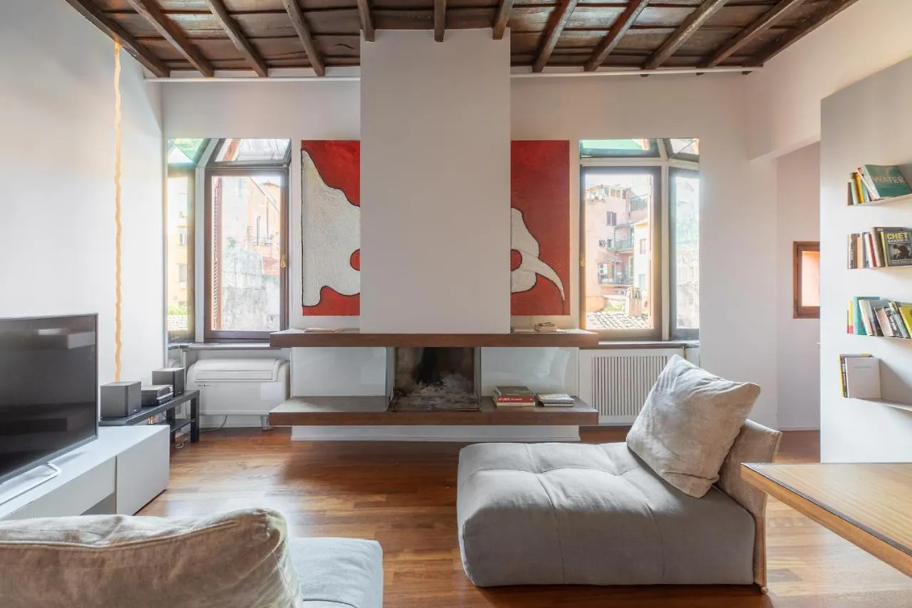 Daire Iflat Loft&Pool In Trastevere Roma